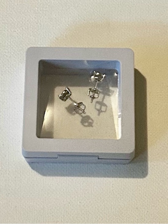 GRA Jewelry - Sterling Silver Square Stud Earrings - Silver